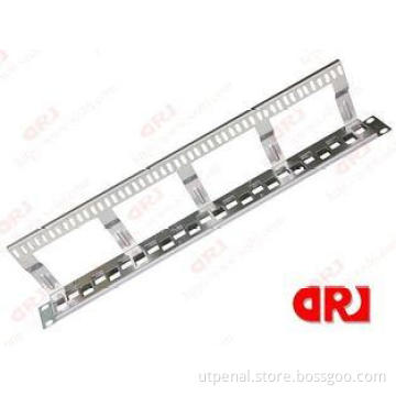 1U Stainless steel 24 port Rj45 Rack Mount patch panel for